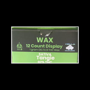 (12 pack) Wax/Shatter (Sativa) - Tangie - 92% D8 THC